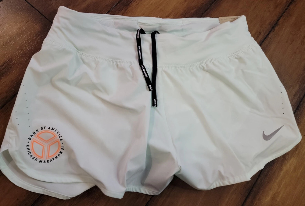 Nike Chicago Marathon 3" Eclipse Running Shorts Teal DX4526-394 Women’s Size L